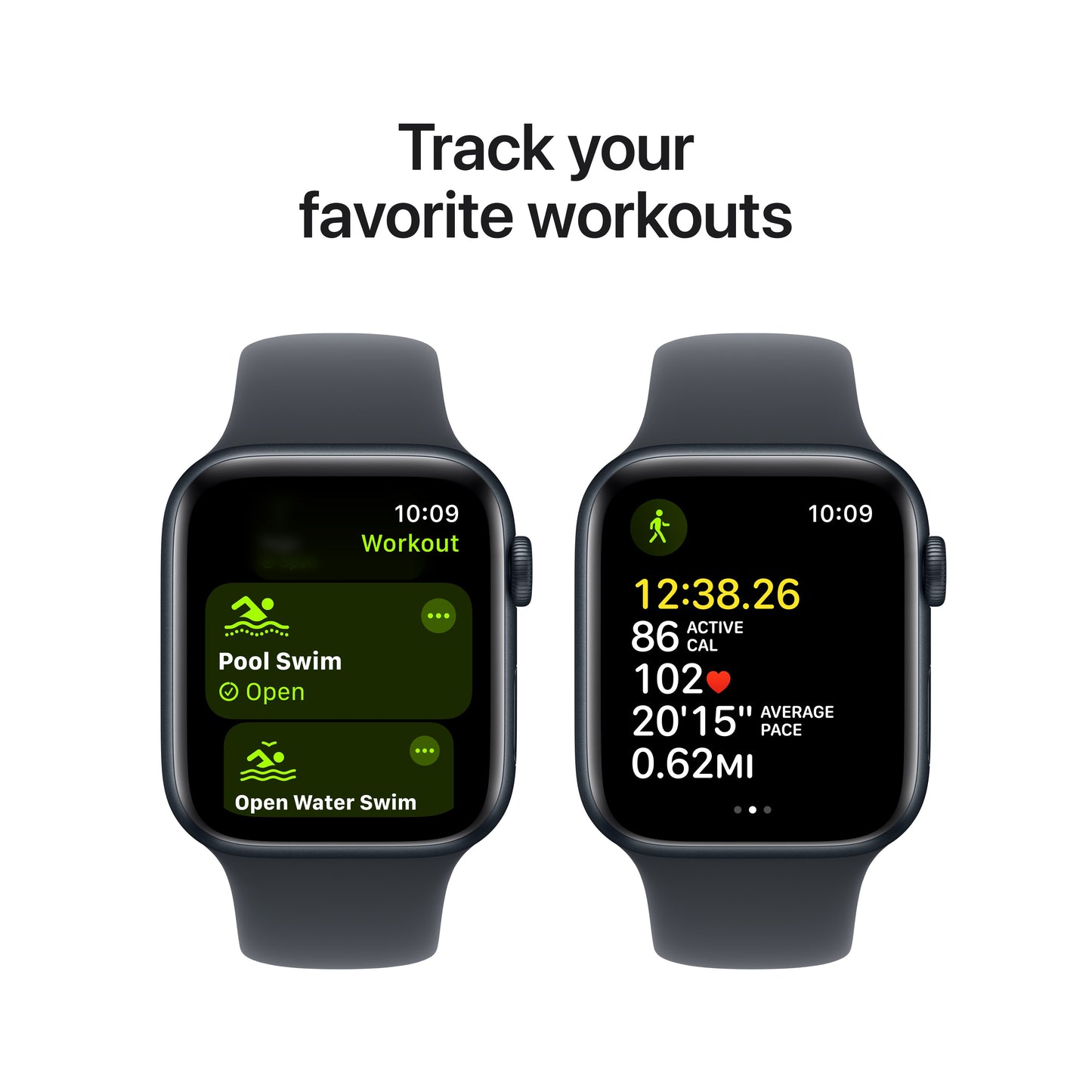 Apple Watch SE GPS 44mm Midnight Aluminium Case with Midnight Sport Band - M/L - iSTYLE RS