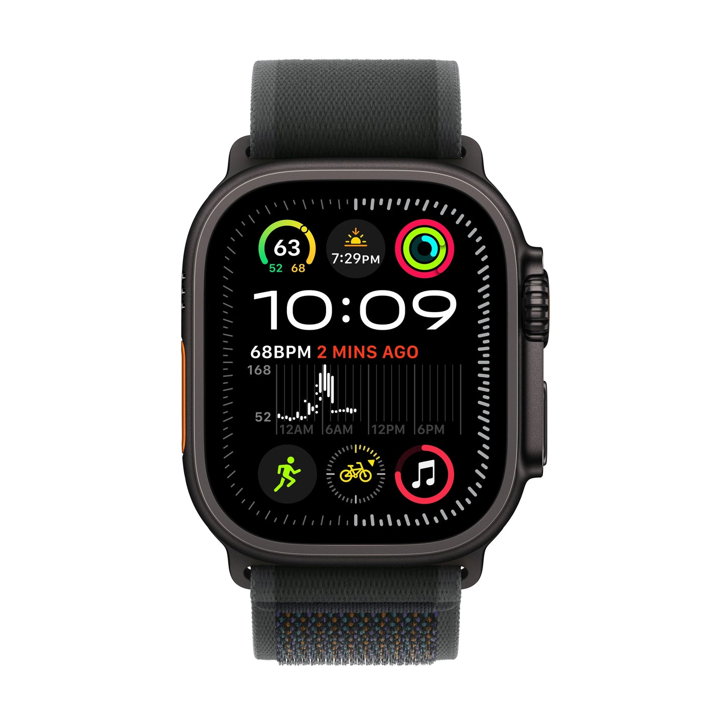 Apple Watch Ultra 2 GPS + Cellular 49mm Black Titanium Case with Black Trail Loop - M/L - iSTYLE RS