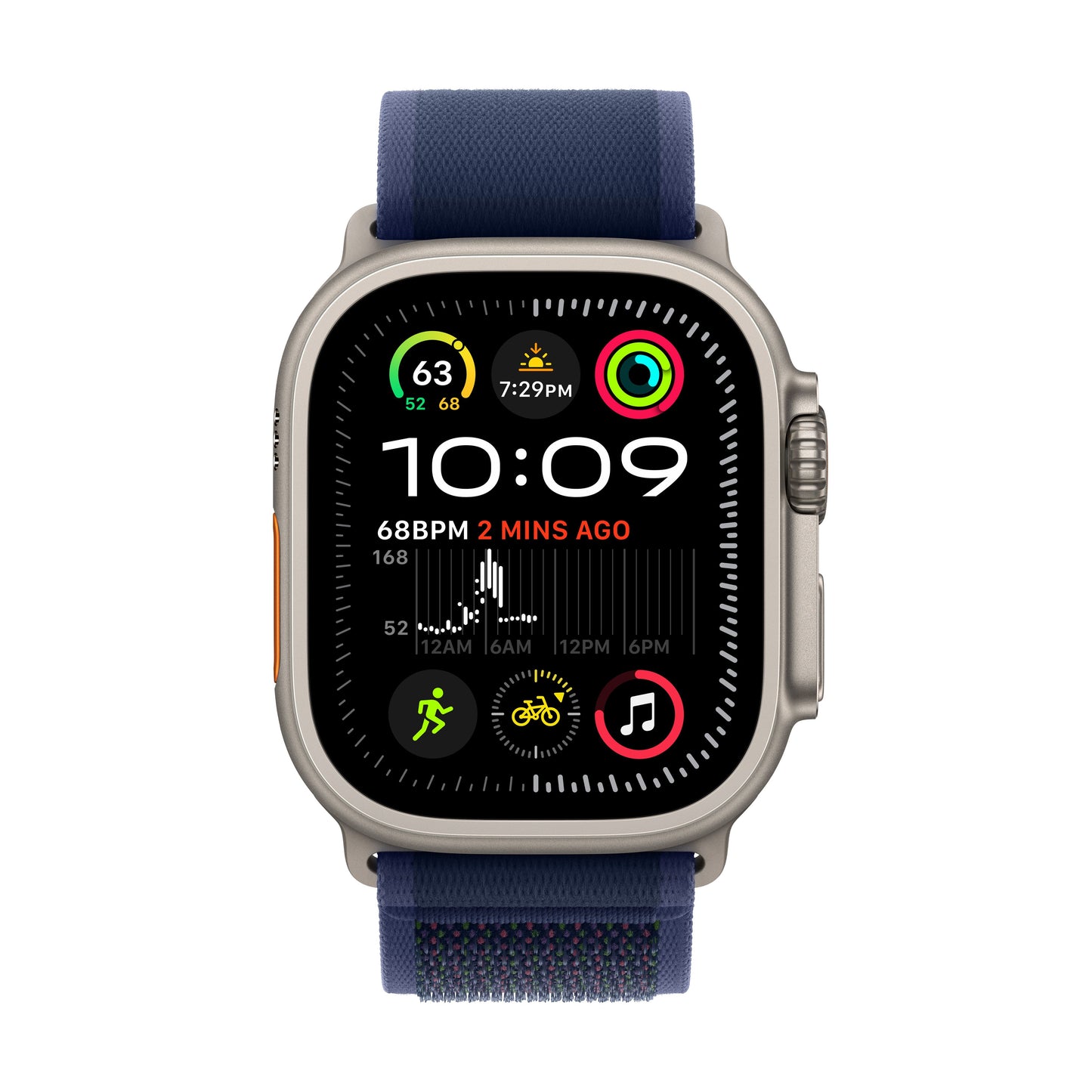Apple Watch Ultra 2 GPS + Cellular 49mm Natural Titanium Case with Blue Trail Loop - M/L - iSTYLE RS