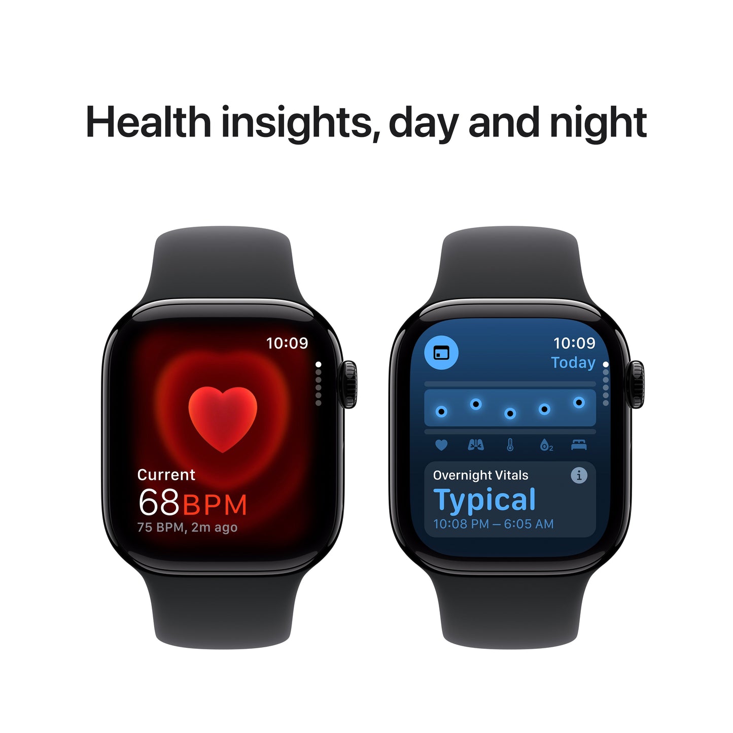 Apple Watch Series 10 GPS 42mm Jet Black Aluminium Case with Black Sport Band - S/M - iSTYLE RS
