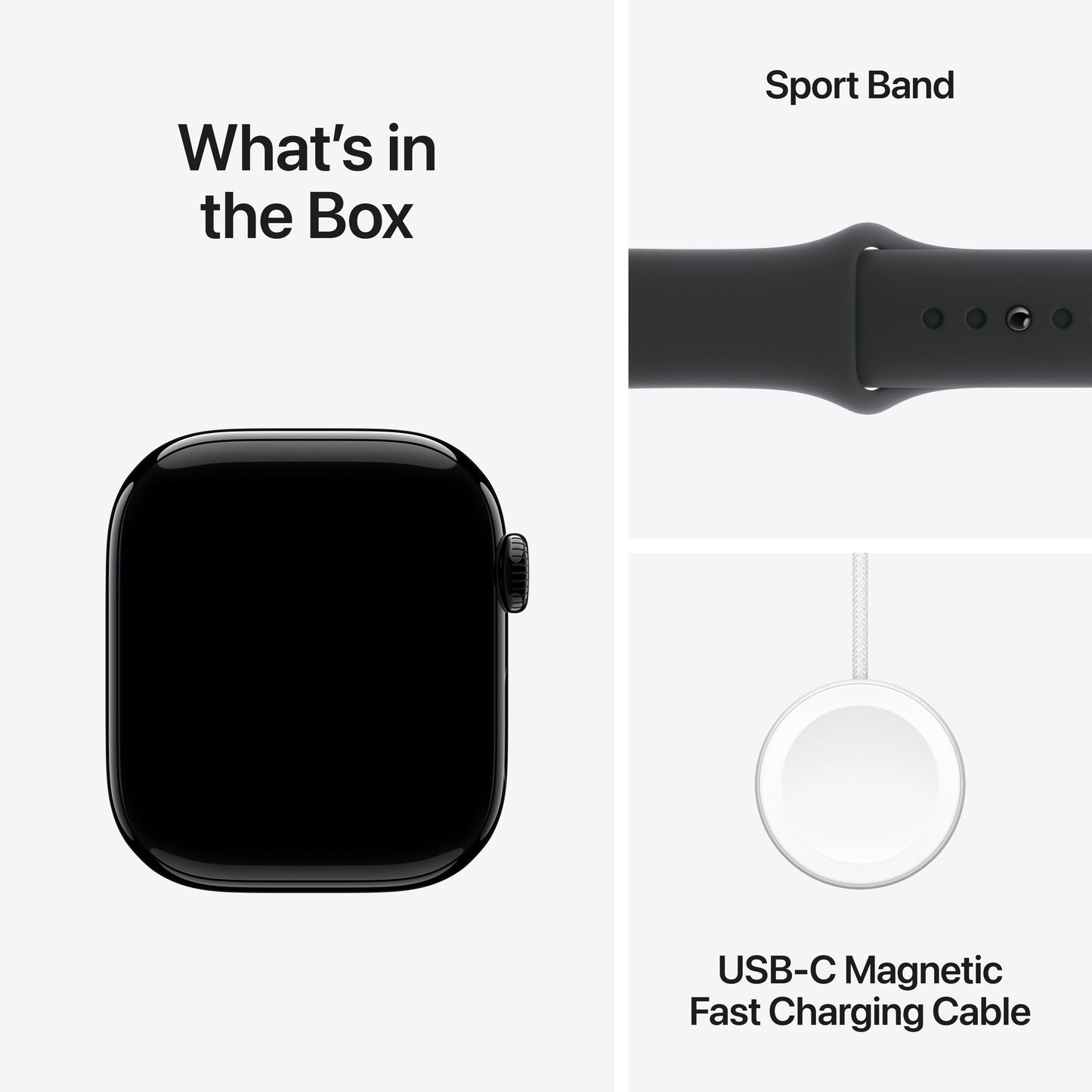 Apple Watch Series 10 GPS 42mm Jet Black Aluminium Case with Black Sport Band - S/M - iSTYLE RS
