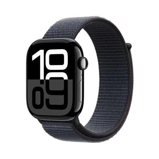 Apple Watch Series 10 GPS 46mm Jet Black Aluminium Case with Ink Sport Loop - iSTYLE RS
