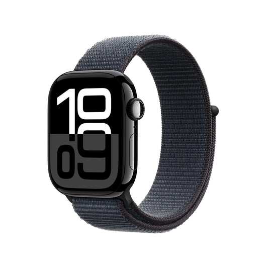 Apple Watch Series 10 GPS 42mm Jet Black Aluminium Case with Ink Sport Loop - iSTYLE RS
