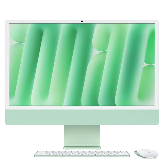 24-inčni iMac M4 sa 4,5K Retina displejom, 8-jezgarnim CPU-om, 8‑jezgarnim GPU-om, 16GB objedinjene memorije i 256GB SSD - Green - iSTYLE RS
