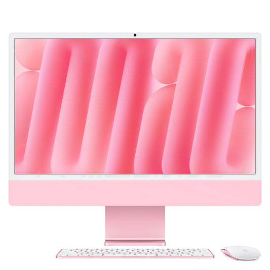 24-inčni iMac M4 sa 4,5K Retina displejom, 8-jezgarnim CPU-om, 8‑jezgarnim GPU-om, 16GB objedinjene memorije i 256GB SSD - Pink - iSTYLE RS
