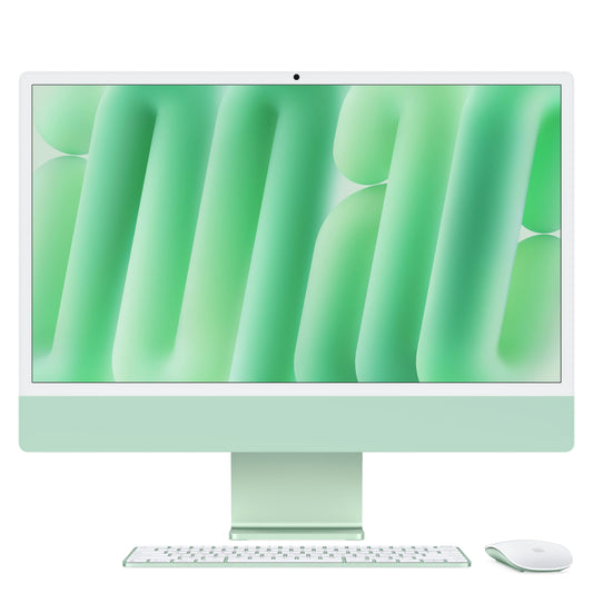 24-inčni iMac M4 sa 4,5K Retina displejom, 10-jezgarnim CPU-om, 10-jezgarnim GPU-om, 24GB objedinjene memorije i 512GB SSD - Green - iSTYLE RS