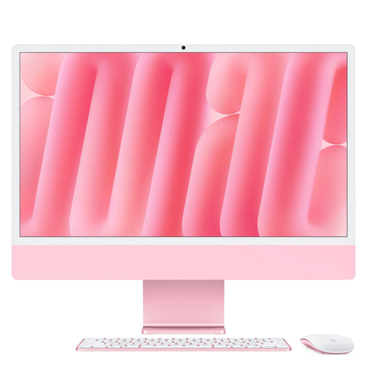 24-inčni iMac M4 sa 4,5K Retina displejom, 10-jezgarnim CPU-om, 10-jezgarnim GPU-om, 16GB objedinjene memorije i 512GB SSD - Pink - iSTYLE RS