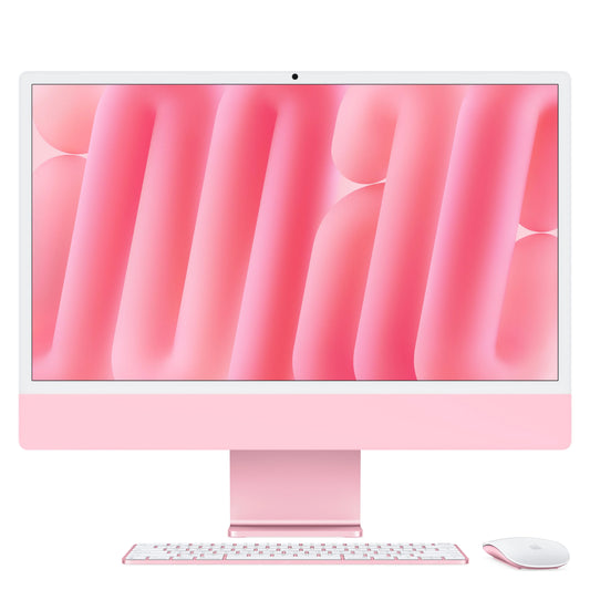 24-inčni iMac M4 sa 4,5K Retina displejom, 10-jezgarnim CPU-om, 10-jezgarnim GPU-om, 24GB objedinjene memorije i 512GB SSD - Pink - iSTYLE RS