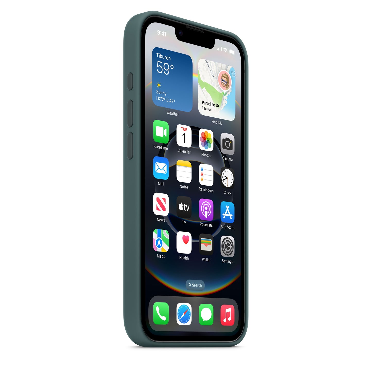 iPhone 16e Silicone Case – Lake Green - iSTYLE RS