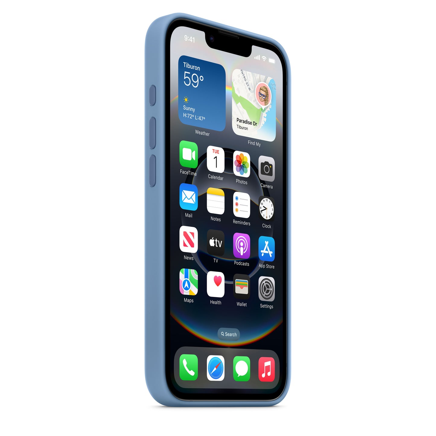 iPhone 16e Silicone Case – Winter Blue - iSTYLE RS