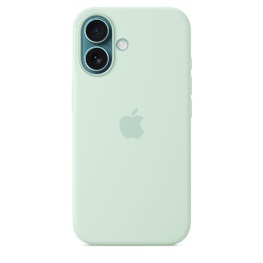 iPhone 16 Silicone Case sa MagSafe-om – Aquamarine - iSTYLE RS