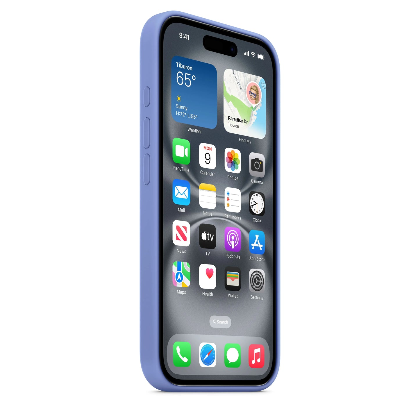 iPhone 16 Silicone Case sa MagSafe-om – Periwinkle - iSTYLE RS