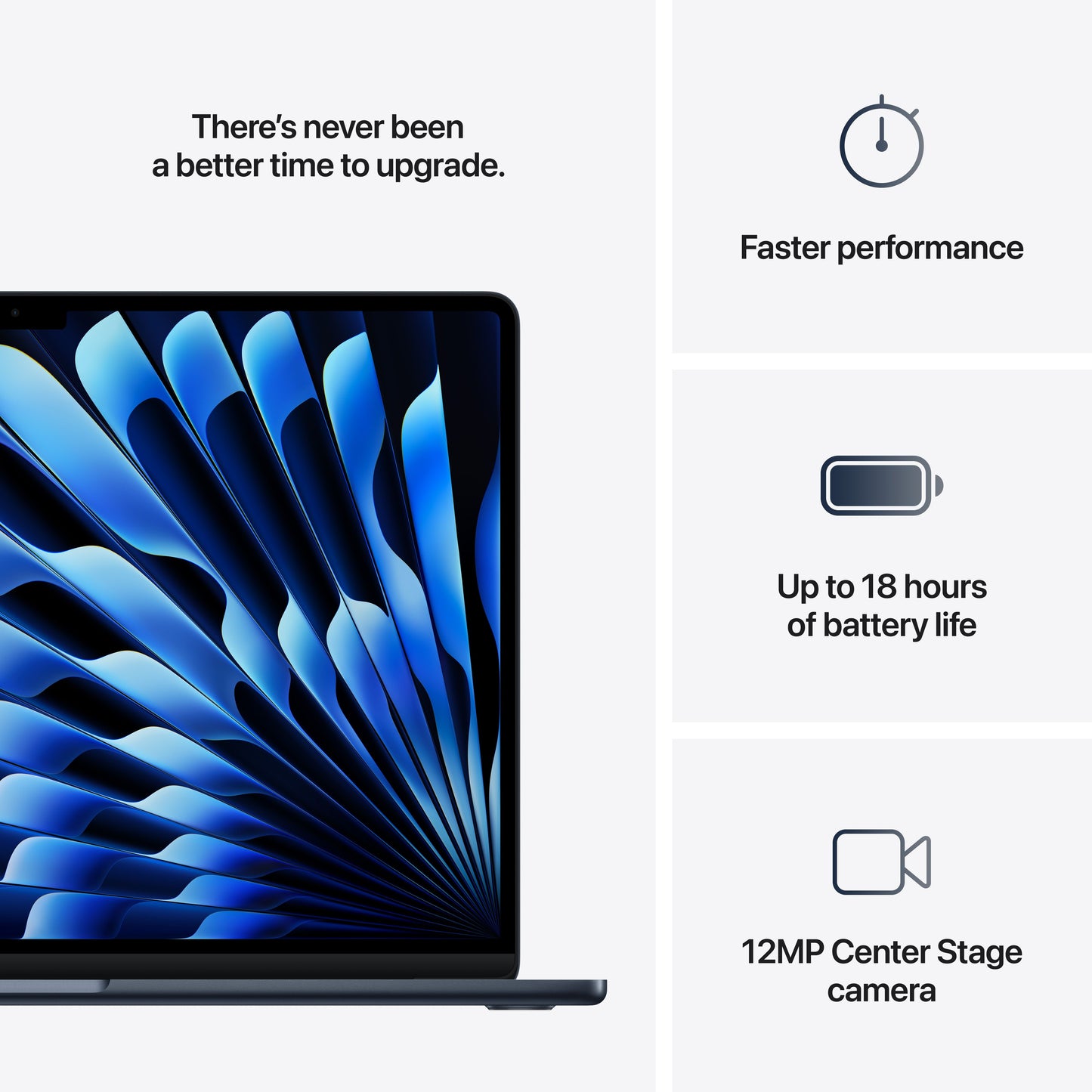 15-inčni MacBook Air M4 sa 10-jezgarnim CPU-om, 10-jezgarnim GPU-om, 16GB objedinjene memorije i 256GB SSD - Midnight - iSTYLE RS