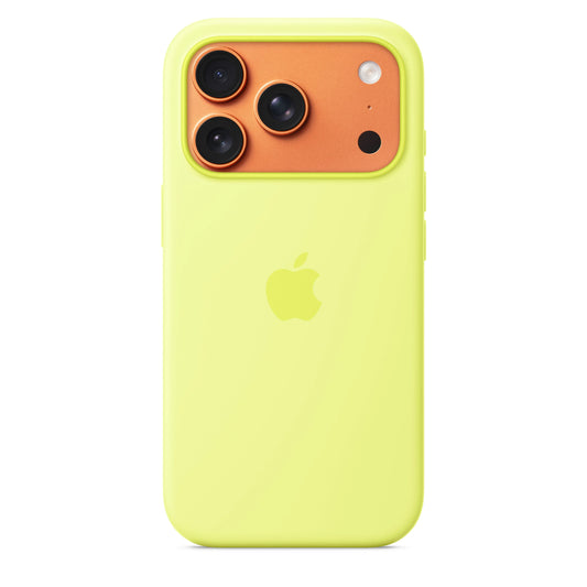 iPhone 17 Pro Silicone Case with MagSafe – Neon Yellow - iSTYLE RS
