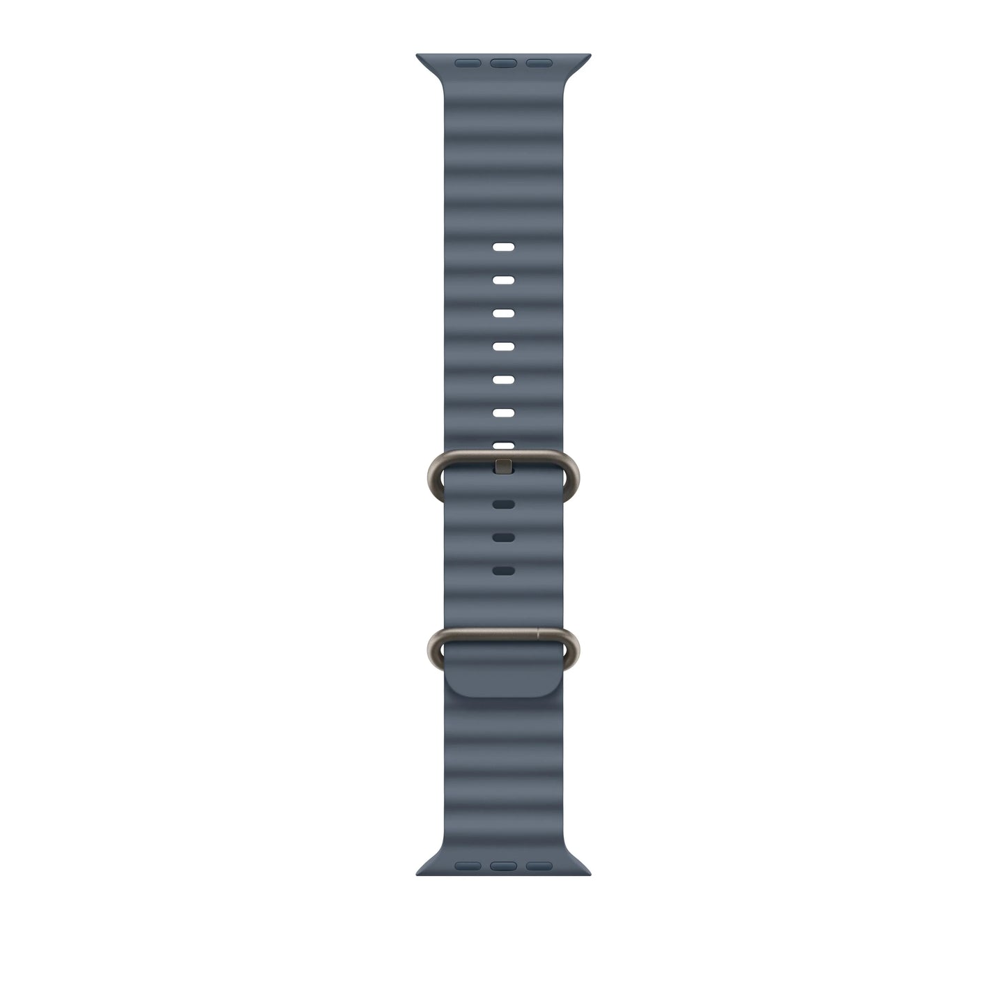 49mm Anchor Blue Ocean Band - Natural Titanium Finish - iSTYLE RS