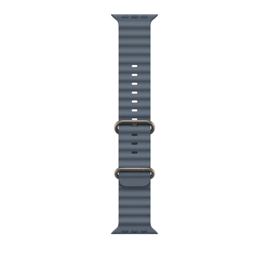 49mm Anchor Blue Ocean Band - Natural Titanium Finish - iSTYLE RS