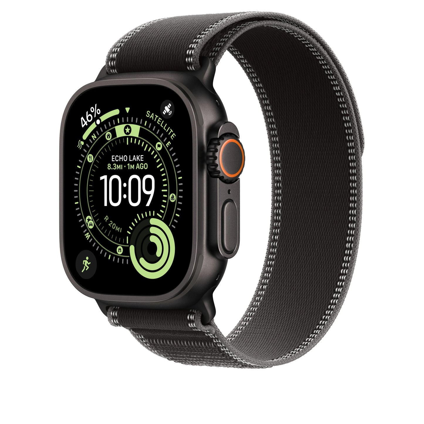 49mm Black/Charcoal Trail Loop - M/L - Black Titanium Finish - iSTYLE RS