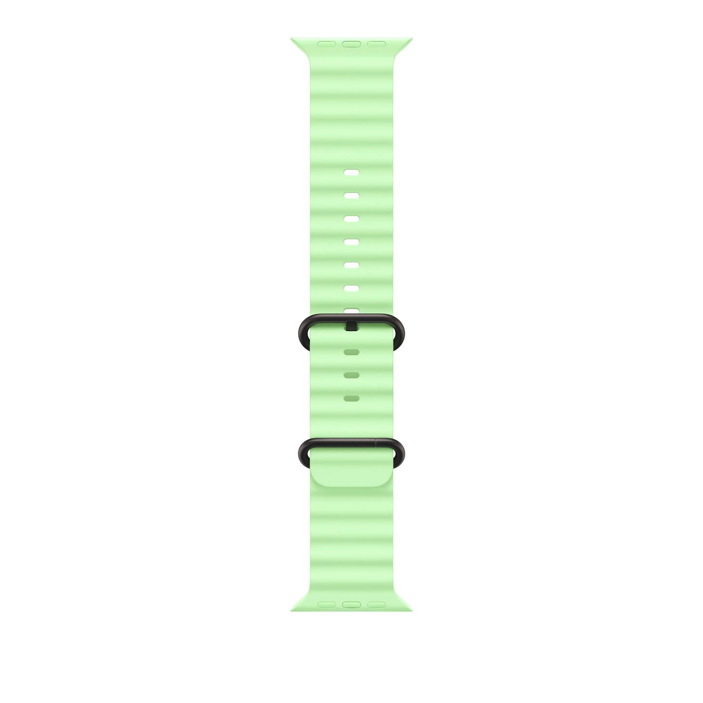 49mm Neon Green Ocean Band - Black Titanium Finish - iSTYLE RS