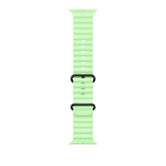 49mm Neon Green Ocean Band - Black Titanium Finish - iSTYLE RS