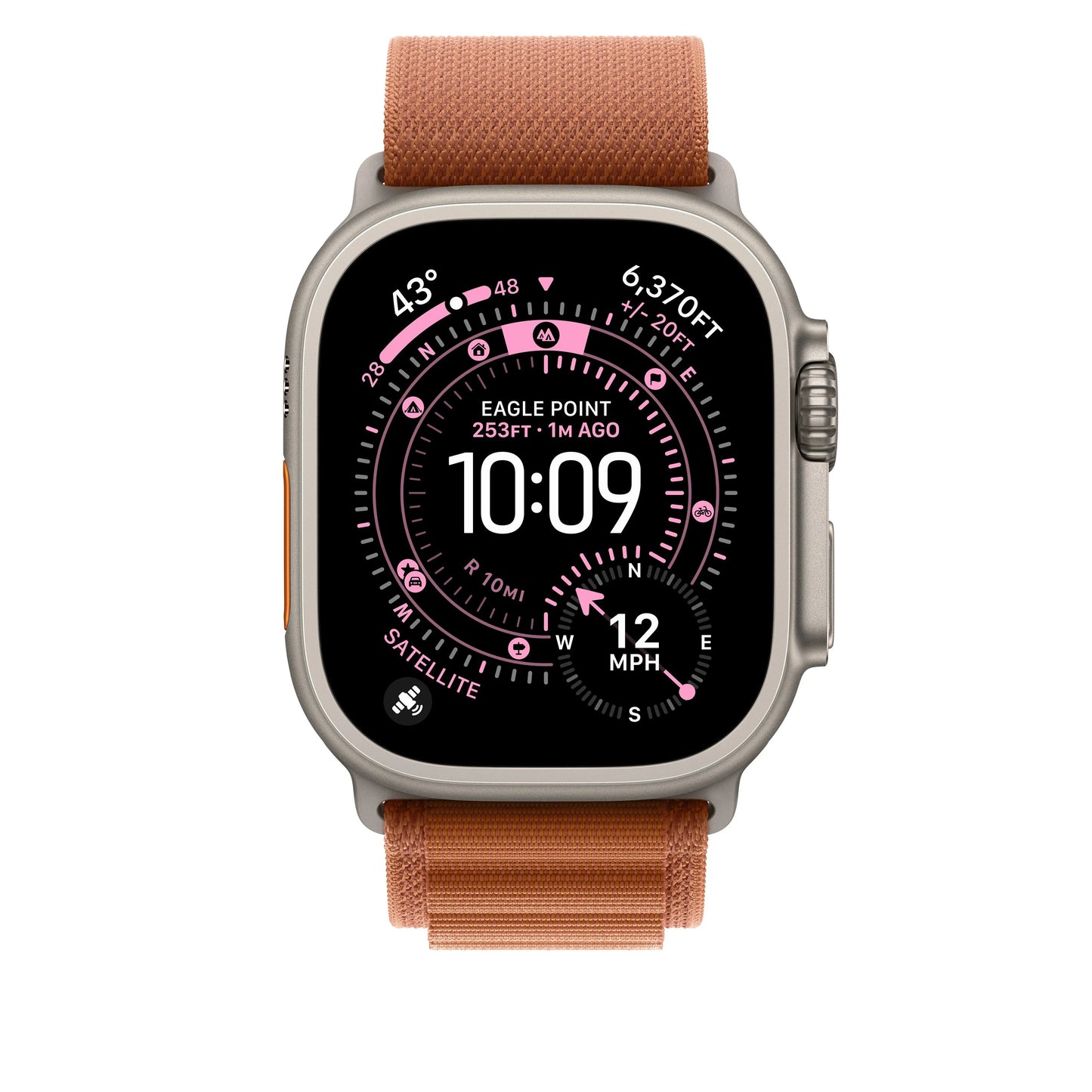 49mm Terracotta Alpine Loop - Medium - Natural Titanium Finish - iSTYLE RS