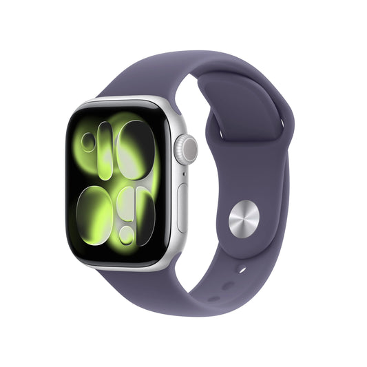 Apple Watch Series 11 GPS 42mm Silver Aluminium Case with Purple Fog Sport Band - M/L - iSTYLE RS