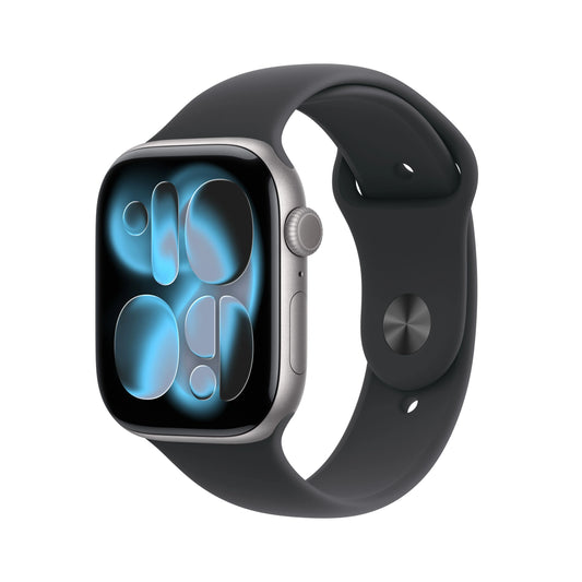 Apple Watch Series 11 GPS 46mm Space Grey Aluminium Case with Black Sport Band - S/M - iSTYLE RS