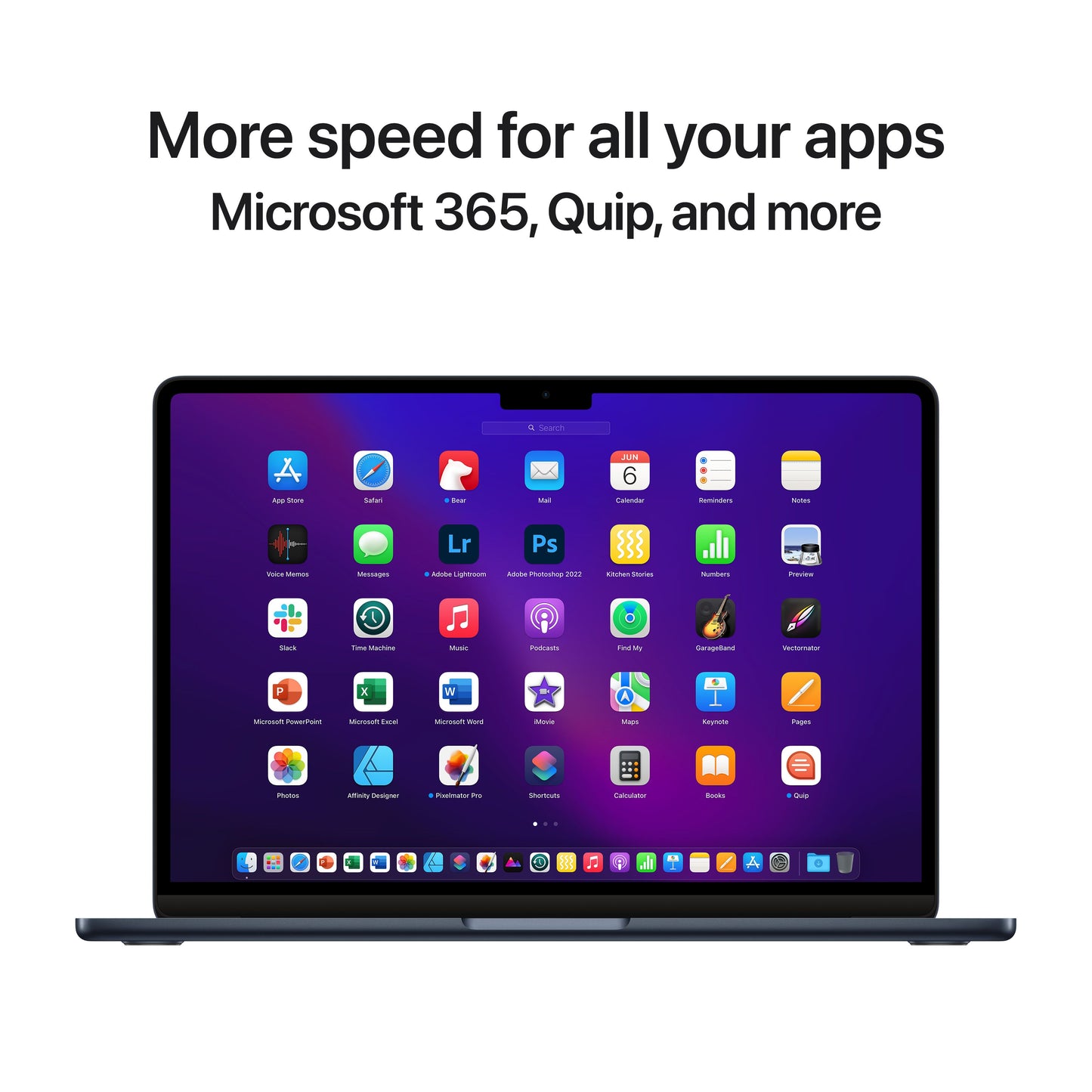 13-inčni MacBook Air M2 sa 8‑jezgarnim CPU-om, 8‑jezgarnim GPU-om, 16GB objedinjene memorije i 256GB SSD-om - Midnight - iSTYLE RS