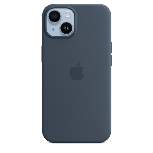 iPhone 14 Silicone Case sa MagSafe-om - Storm Blue - iSTYLE RS