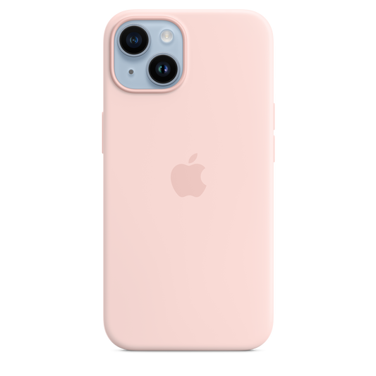 iPhone 14 Silicone Case sa MagSafe-om - Chalk Pink - iSTYLE RS