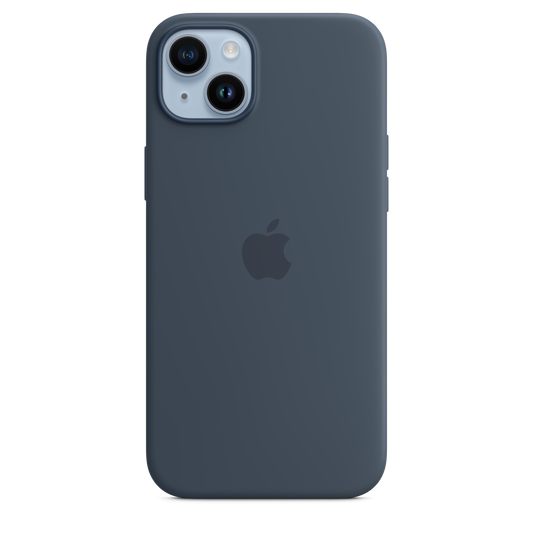 iPhone 14 Plus Silicone Case sa MagSafe-om - Storm Blue - iSTYLE RS