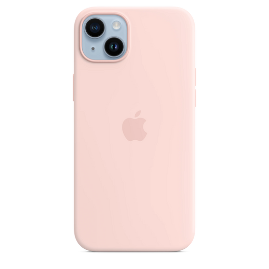 iPhone 14 Plus Silicone Case sa MagSafe-om - Chalk Pink - iSTYLE RS