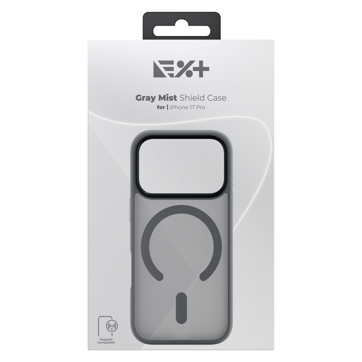 NOA Grey Mist Shield Case for iPhone 17 Pro | MagSafe Compatible