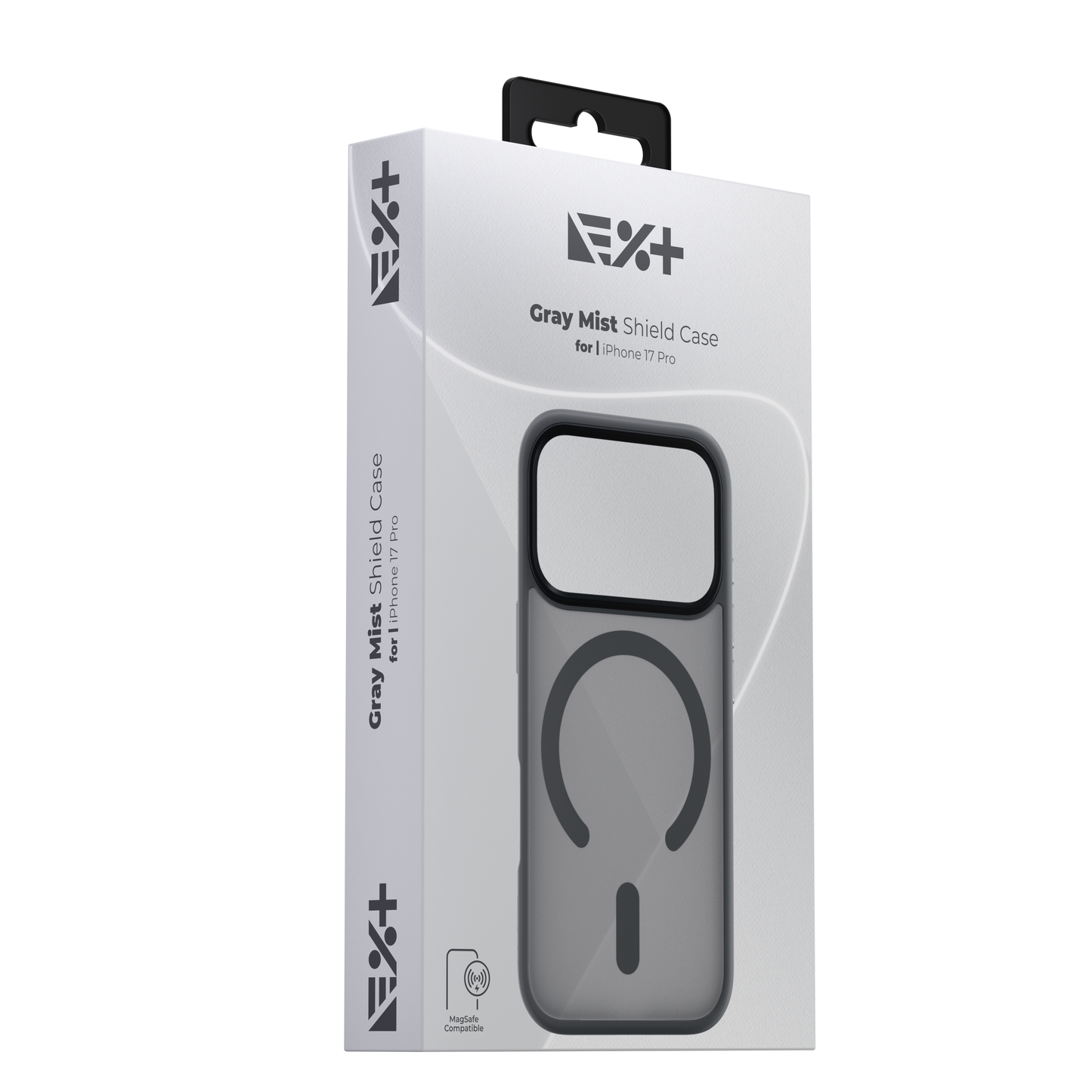 NOA Grey Mist Shield Case for iPhone 17 Pro | MagSafe Compatible