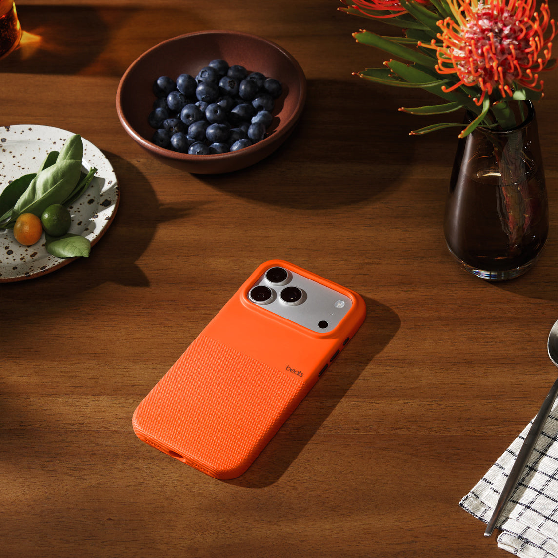 Beats iPhone 17 Pro Max Rugged Case with MagSafe and Camera Control – Sierra Orange - iSTYLE RS
