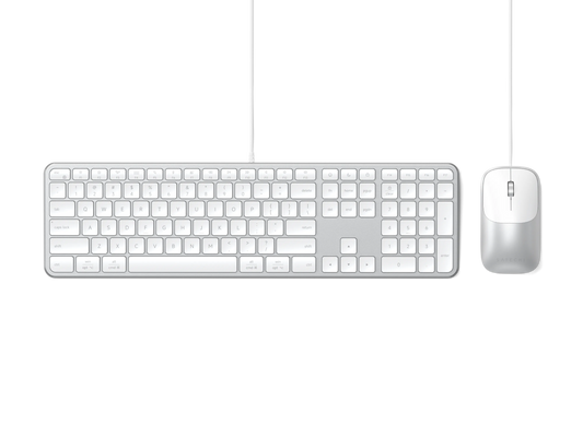 Satechi Slim CLX3 Žičano (Tastatura i Miš) - US English - Silver