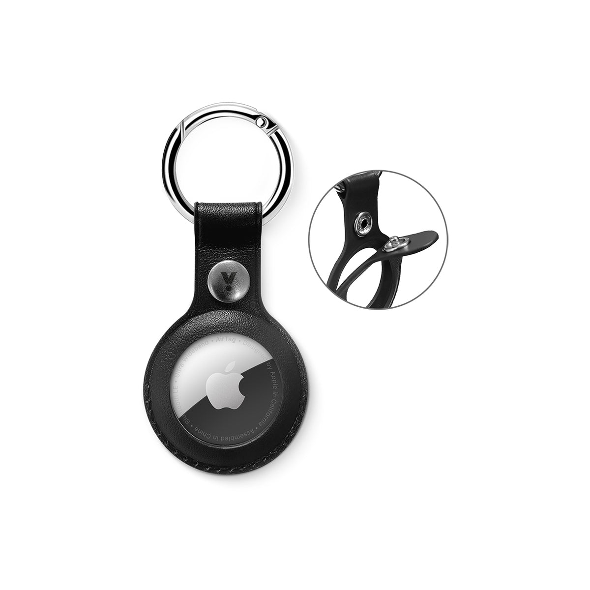 iStyle Leather Case for AirTag - black - iSTYLE RS