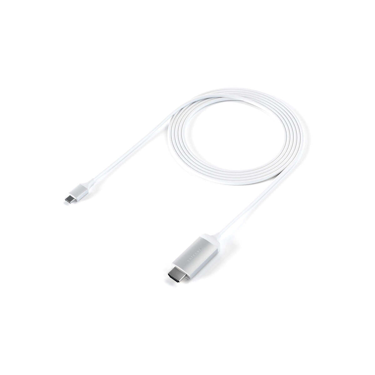 SATECHI ALUMINUM TYPE-C TO HDMI CABLE ADAPTER 4K 60HZ 1,8m - Silver - iSTYLE RS