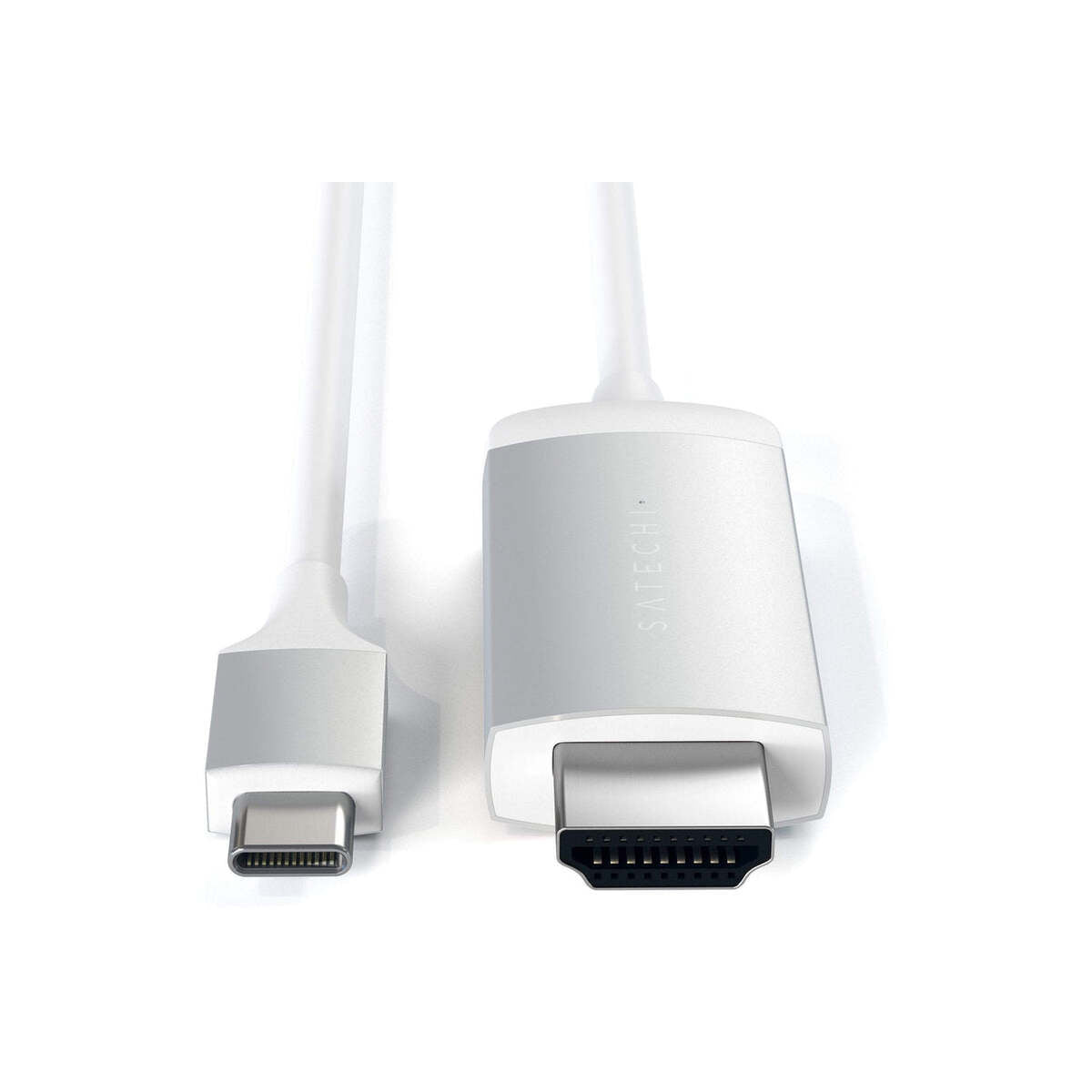 SATECHI ALUMINUM TYPE-C TO HDMI CABLE ADAPTER 4K 60HZ 1,8m - Silver - iSTYLE RS