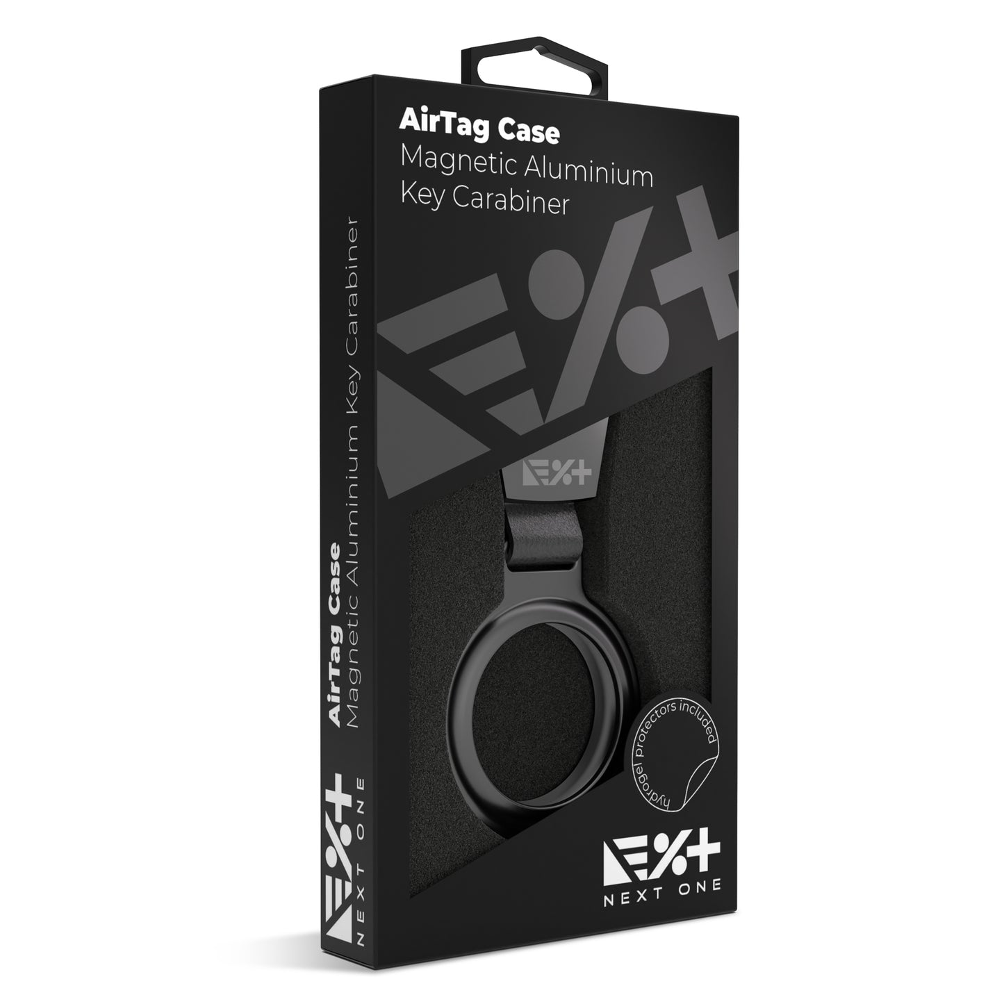 Next One AirTag Magnetic Aluminium Key Carabiner | Black - iSTYLE RS