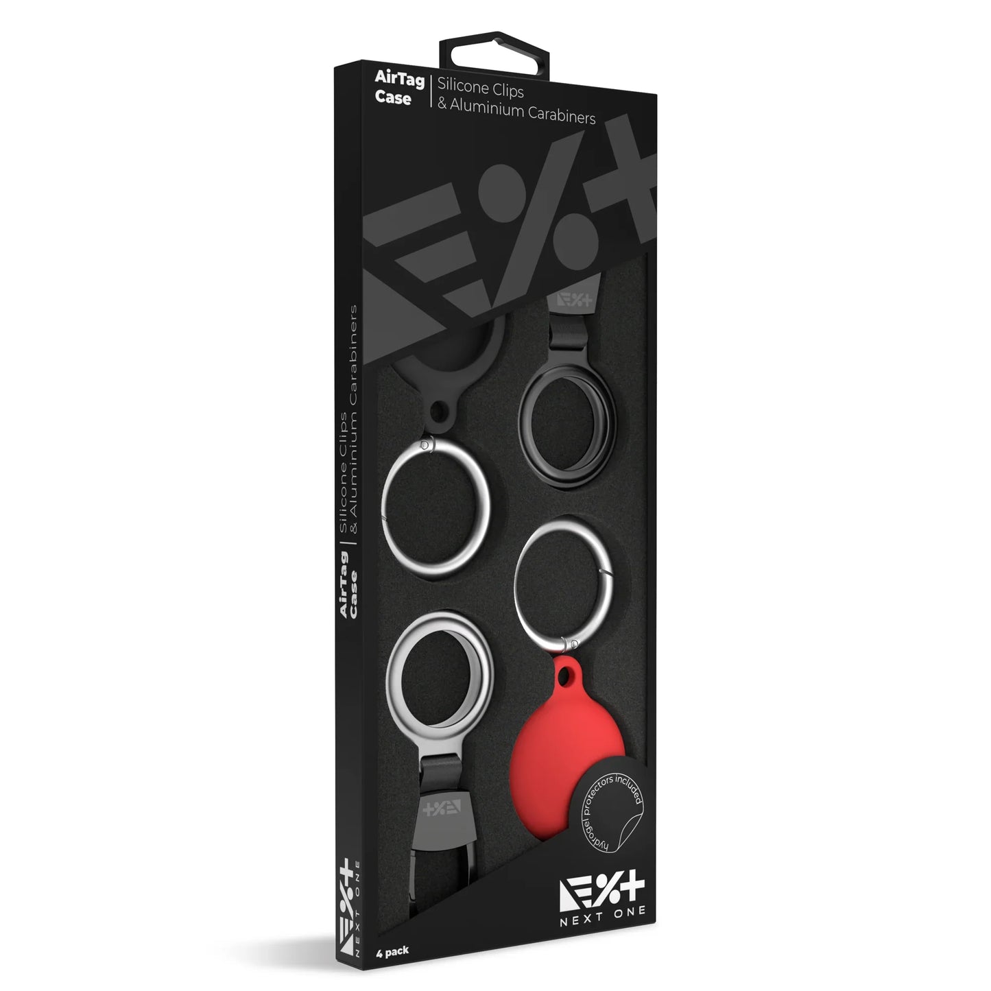 Next One AirTag Silicone Clips & Aluminium Carabiners | 4 pack - iSTYLE RS
