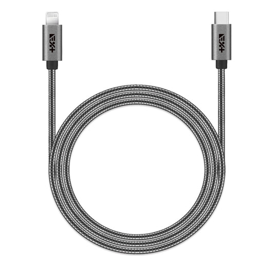 Next One SPACE GRAY USB-C TO LIGHTNING 1,2m METALLIC CABLE - iSTYLE RS