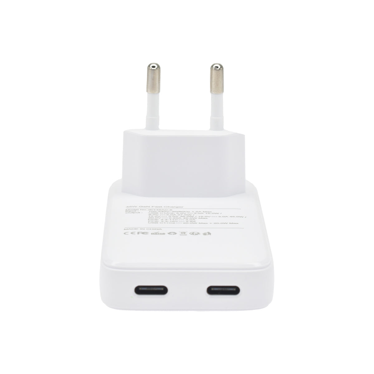 DVICED Slim GaN fast charger 45W Dual USB-C EU - iSTYLE RS