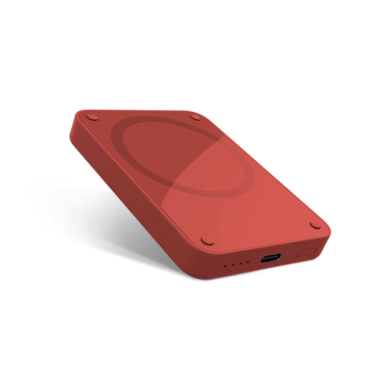 Epico 4200mAh Magnetic Wireless Power Bank - Red - iSTYLE RS