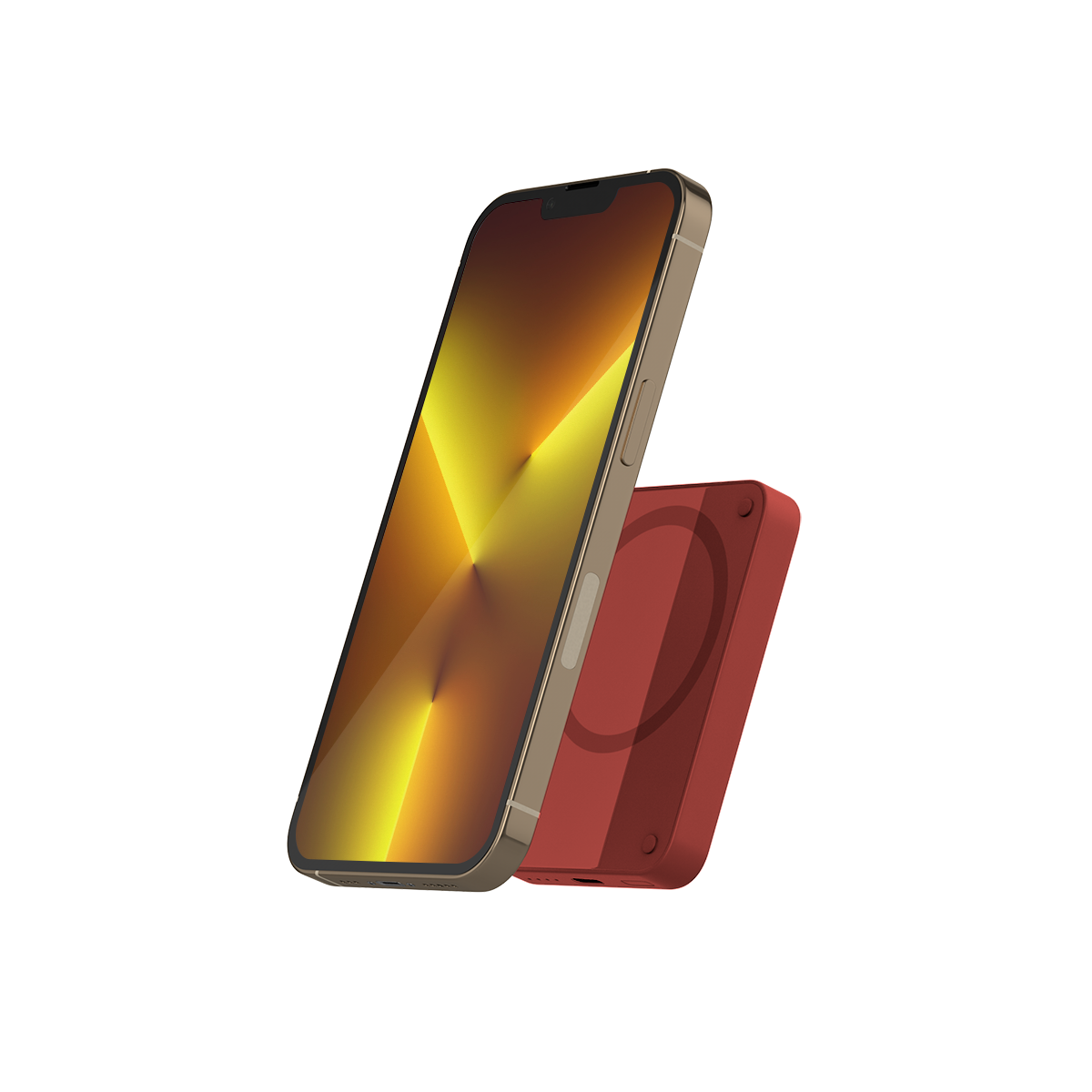 Epico 4200mAh Magnetic Wireless Power Bank - Red - iSTYLE RS