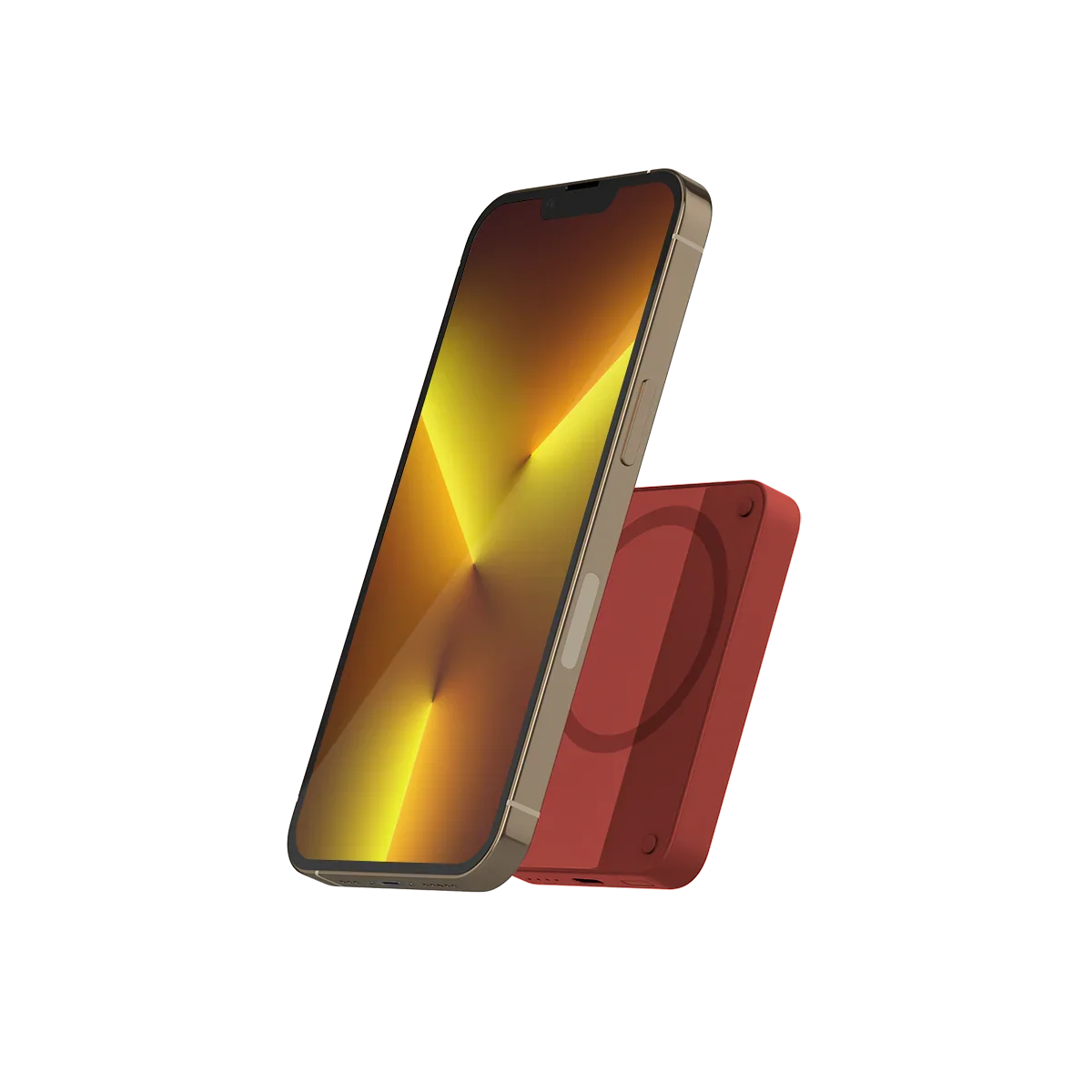Epico 4200mAh Magnetic Wireless Power Bank - Red - iSTYLE RS