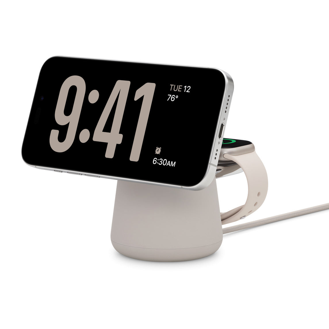 Belkin BOOST CHARGE PRO MagSafe 2v1 15W - Sand - iSTYLE RS