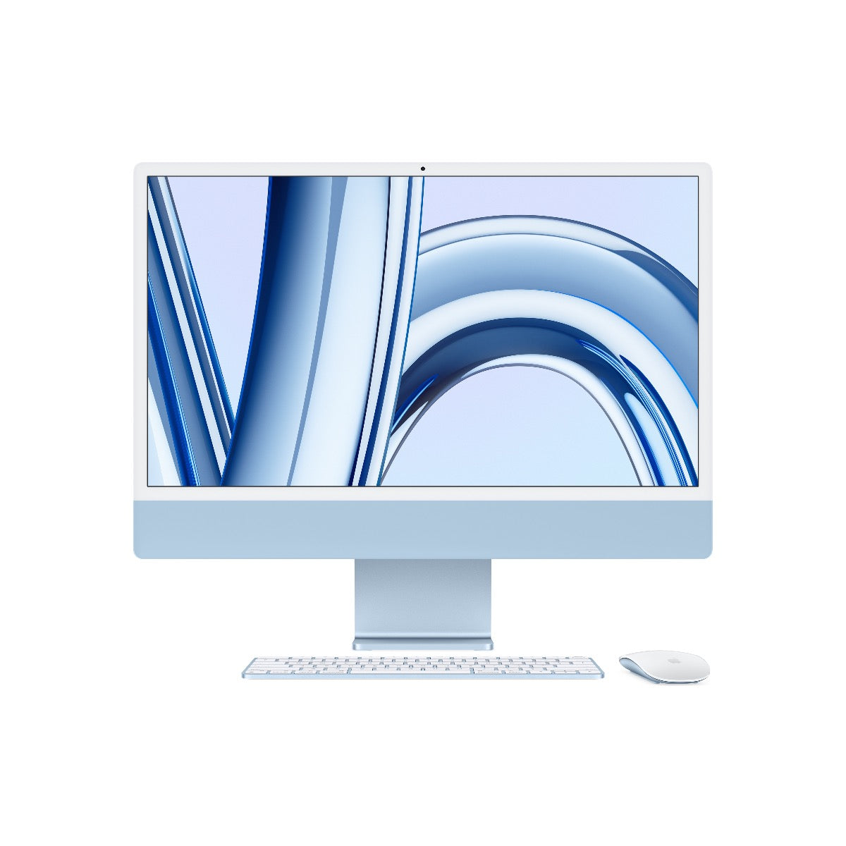 24-inčni iMac M3 sa 4,5K Retina displejom, 8-jezgarnim CPU-om, 10-jezgarnim GPU-om, 8GB objedinjene memorije i 256GB SSD-om - Blue - iSTYLE RS