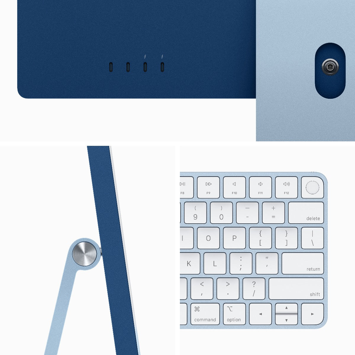 24-inčni iMac M3 sa 4,5K Retina displejom, 8-jezgarnim CPU-om, 10-jezgarnim GPU-om, 8GB objedinjene memorije i 256GB SSD-om - Blue - iSTYLE RS
