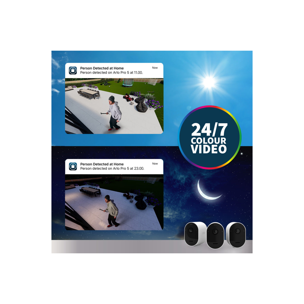 Arlo Pro 5 Outdoor Security Camera - 2 Camera Kit - White - iSTYLE RS