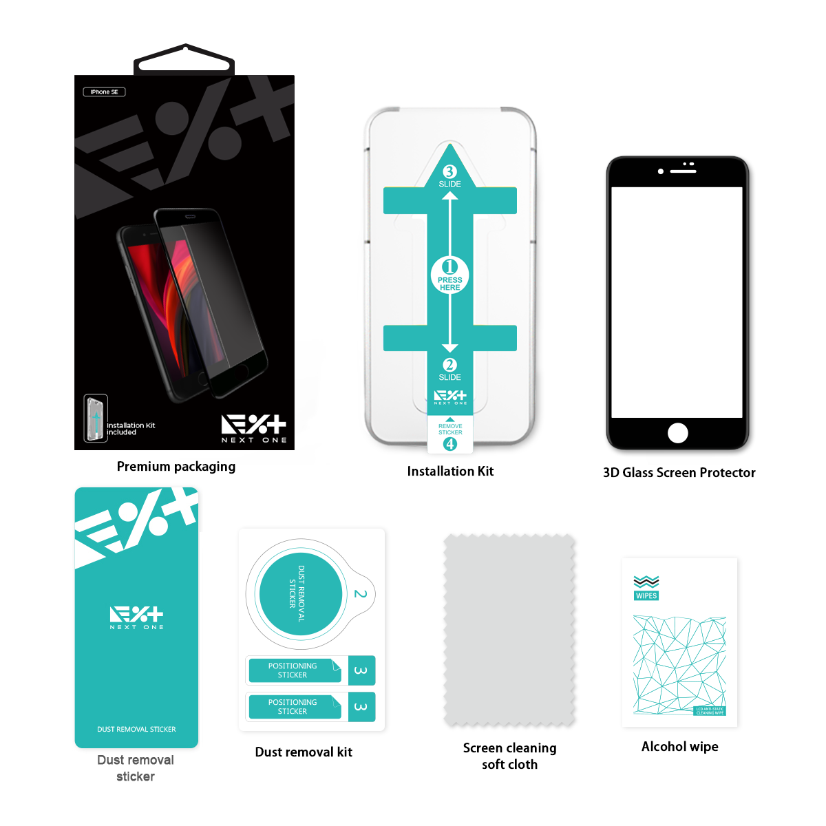Next One 3D Glass Screen Protector za iPhone SE - iSTYLE RS